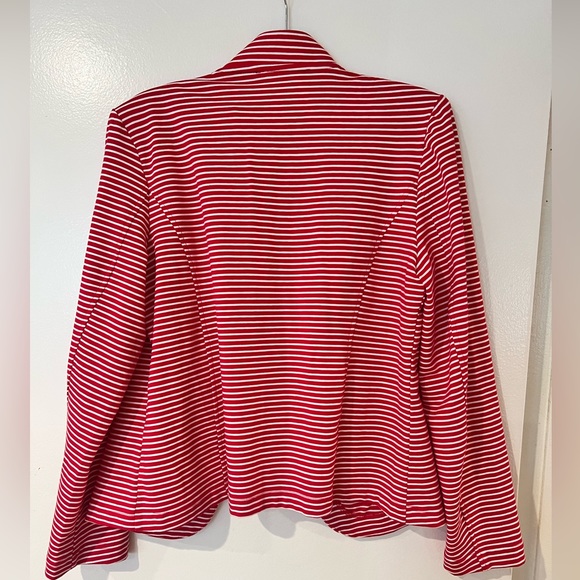 TOMMY HILFIGER Military red navy sailor open jacket cardigan long sleeve - Picture 7 of 7